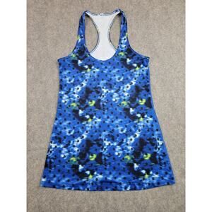 Lululemon Tank Top Womens Small Blue Racerback Polka Dot Pattern Athletic Gym
